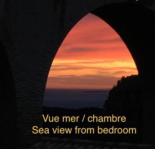Studio Pied Village Eze - Dans Villa Recente - Parking Gratuit ภายนอก รูปภาพ
